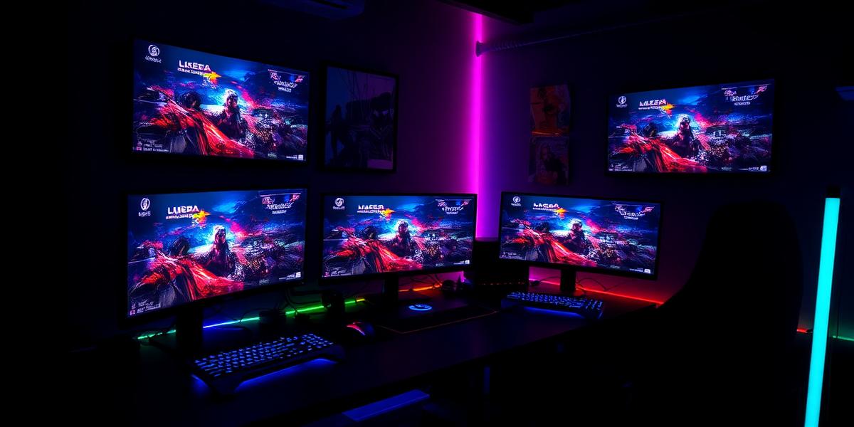 إعداد قيمنق احترافي — إضاءة RGB